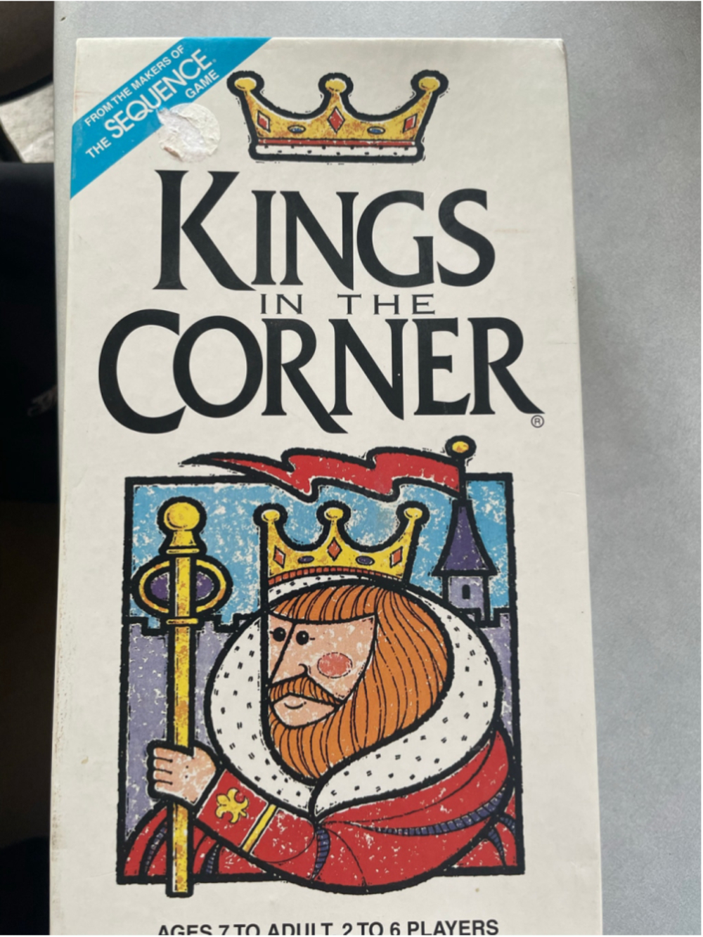 Jax Ltd. Kings in the Corner Card Game One Size White Blue